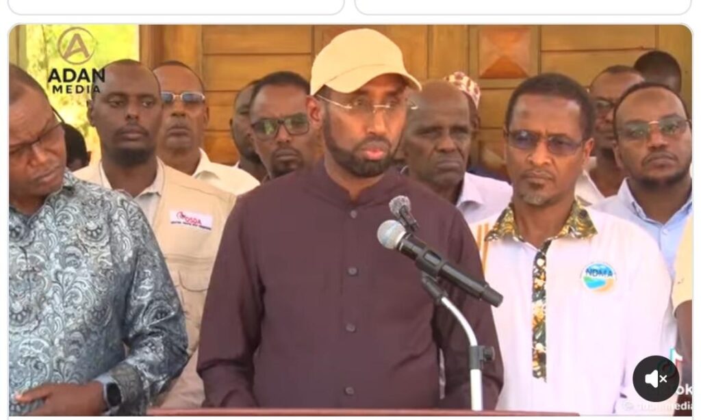 H.E. Governor Mohamed Khalif Addresses Press on Mandera Drought Crisis